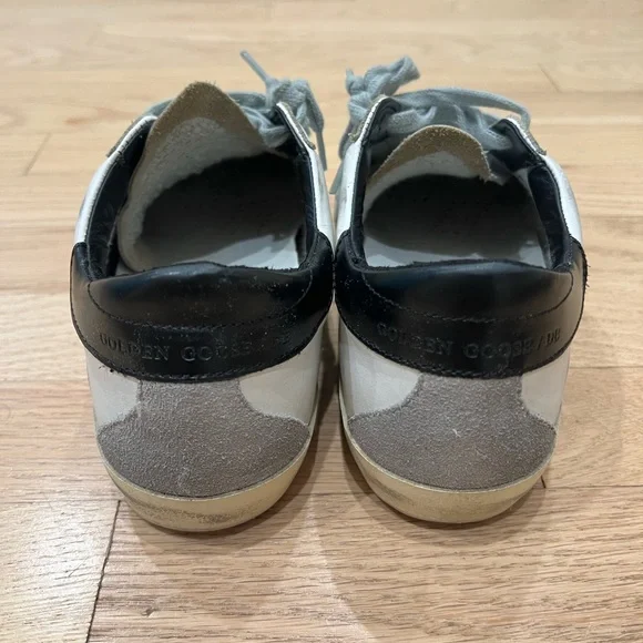 Golden Goose White and Gray Sneakers - Picture 7 of 8